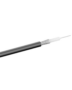 RG 58 Koax kabel, 2x afskærmet, 100 m, sort,