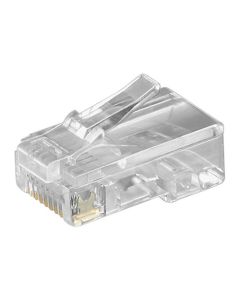 RJ45 stik til fladt kabel, 8 pol. - 1 stk.