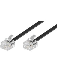 Telefon forlængerkabel 2x RJ11/RJ14 han (6P4C) 10m