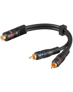 Y-RCA adapter kabel 0,2m