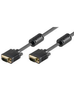 Full HD SVGA monitor kabel, sort, 10m,