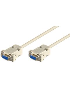 SUB-D kabel, grå, 2m,