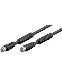 Antennekabel, ferrite, sort, 2,5m