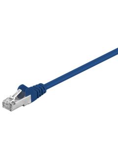 CAT 5e patchkabel, F/UTP, blå, 15m