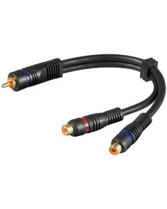 Y-RCA adapter kabel 0,2m