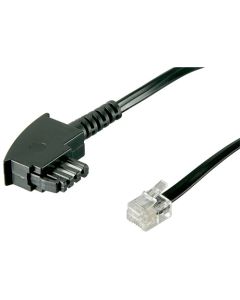 TAE-F kabel til RJ11/RJ14 han (6P4C) 6m
