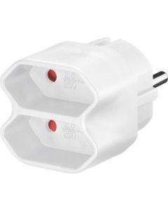 Socket adapter til at forbinde op til to elektroniske enheder