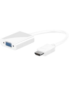 HDMI™ til VGA adapter hvid 0,1m