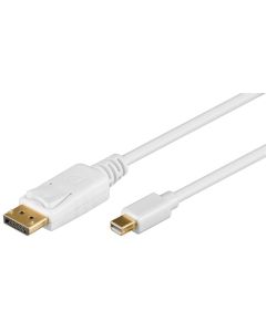 DisplayPort tilmini DisplayPort adapter kabel 1,2 hvid 2m