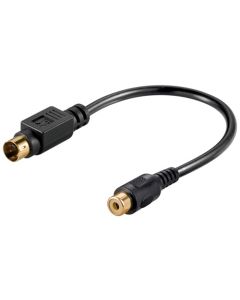 DIN / RCA adapter kabel 0,2m