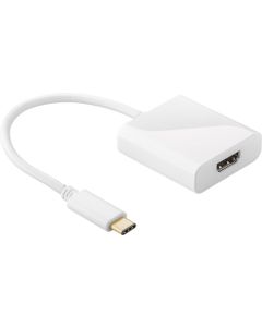 USB-C adapter, hvid,