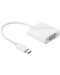 USB-C adapter, hvid,
