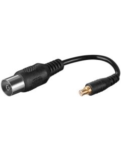 Antenne-Adapter: Koaxial hun - MCX hun, 0,1 m