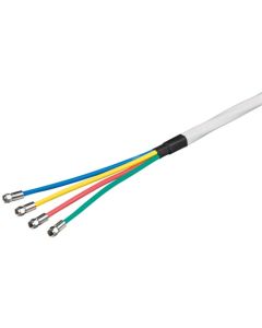 80 dB Quattro koax, Antenne kabel set, 2x afskærmet, CCS, 10m