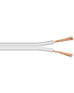Højtalerkabel hvid CCA 50m - 2 x 1,5 mm²