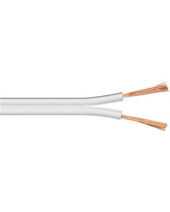 Højtalerkabel hvid CCA 25m - 2 x 2,5 mm²