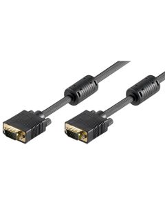 Full HD SVGA monitor kabel, sort, 15m,
