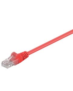CAT 5e patchkabel, U/UTP, rød, 20m