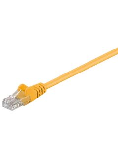 CAT 5e patchkabel, U/UTP, gul, 3m