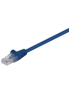 CAT 5e patchkabel, U/UTP, blå, 7,5m