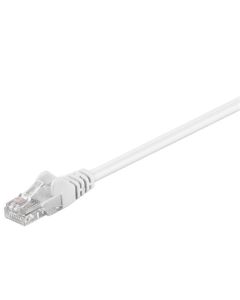 CAT 5e patchkabel, U/UTP, hvid, 7,5m