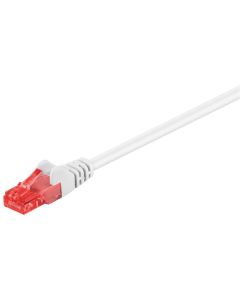CAT 6 patchkabel, U/UTP, hvid, 15m