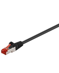 CAT 6 patchkabel S/FTP (PiMF), sort, 15m