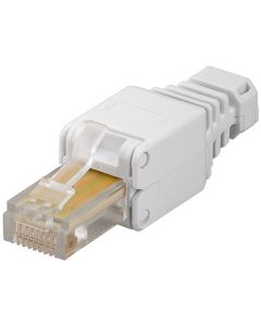CAT 5e UTP tooless RJ45 Plug, hvid