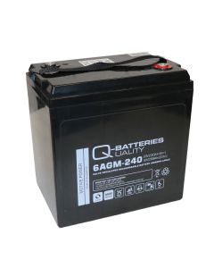 Q-Batteries 6AGM240 Traction 6V 268Ah AGM Batteri