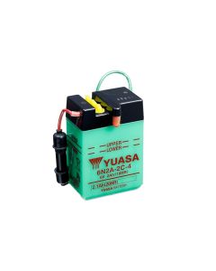 Yuasa 6N2A-2C-4 (Uden Syre) 6V Batteri til Motorcykel