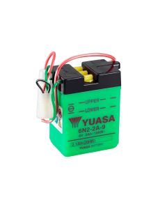 Yuasa 6N2-2A-9 (Uden Syre) 6V Batteri til Motorcykel