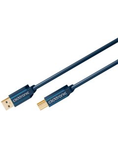 Clicktronic Casual USB 3,0 kabel 1,8m - high-speed datakabel med A/B stik