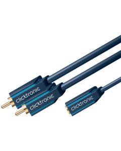 Clicktronic Casual MP3 Y-adapter- 0,1m