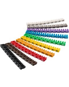 Kabel markeringsklips - Tal 0&#150;9&#146; for kabler med diameter op til 2,5mm 2,5mm