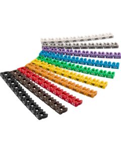 Kabel markeringsklips - Tal 0&#150;9&#146; for kabler med diameter op til 4mm