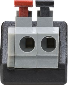 Terminal Block 2-pin til DC han 5,5x2,10mm - 1 stk.