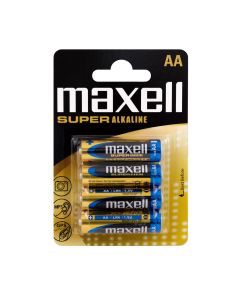 Maxell Super Alkaline AA / LR6 Super batterier - 4 stk.
