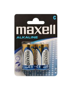 Maxell Long life Alkaline C / LR14 batterier - 2 stk.