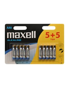Maxell Long life Alkaline AAA / LR 03 batterier - 10 stk.
