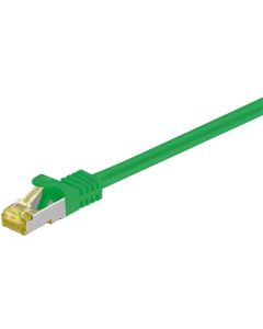 CAT 7 Netværkskabel S/FTP - Grøn - 0,5m
