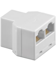 ISDN T-Adapter RJ45 hun (8P8C) til 2x RJ45 hun (8P8C)