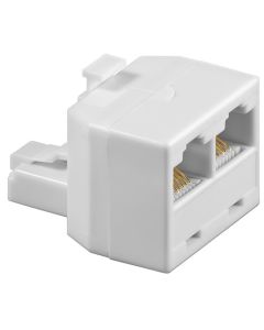 ISDN T-Adapter RJ45 han (8P8C) til 2x RJ45 hun (8P8C)