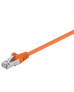 CAT 5e patchkabel, F/UTP, orange, 1m