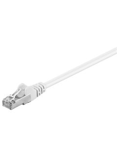 CAT 5e patchkabel, SF/UTP, hvid, 2m