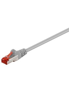 CAT 6 patchkabel S/FTP (PiMF), grå, 0,5m