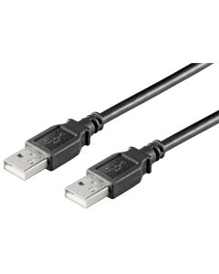 USB 2,0 Hi-Speed kabel, sort, 5m,
