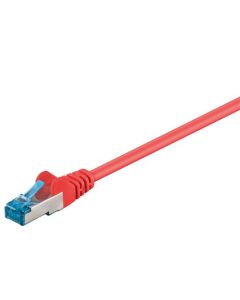 CAT 6a patchkabel S/FTP (PiMF), rød, 0,5m