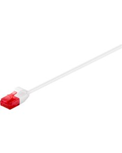 CAT 6 Tynd patchkabel U/UTP,hvid, 2m