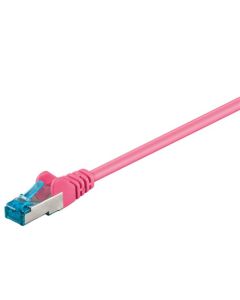 CAT 6a patchkabel S/FTP (PiMF), magenta, 7,5m