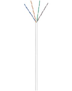 CAT 6 netværkskabel, U/UTP, hvid, 100m kabelrulle
